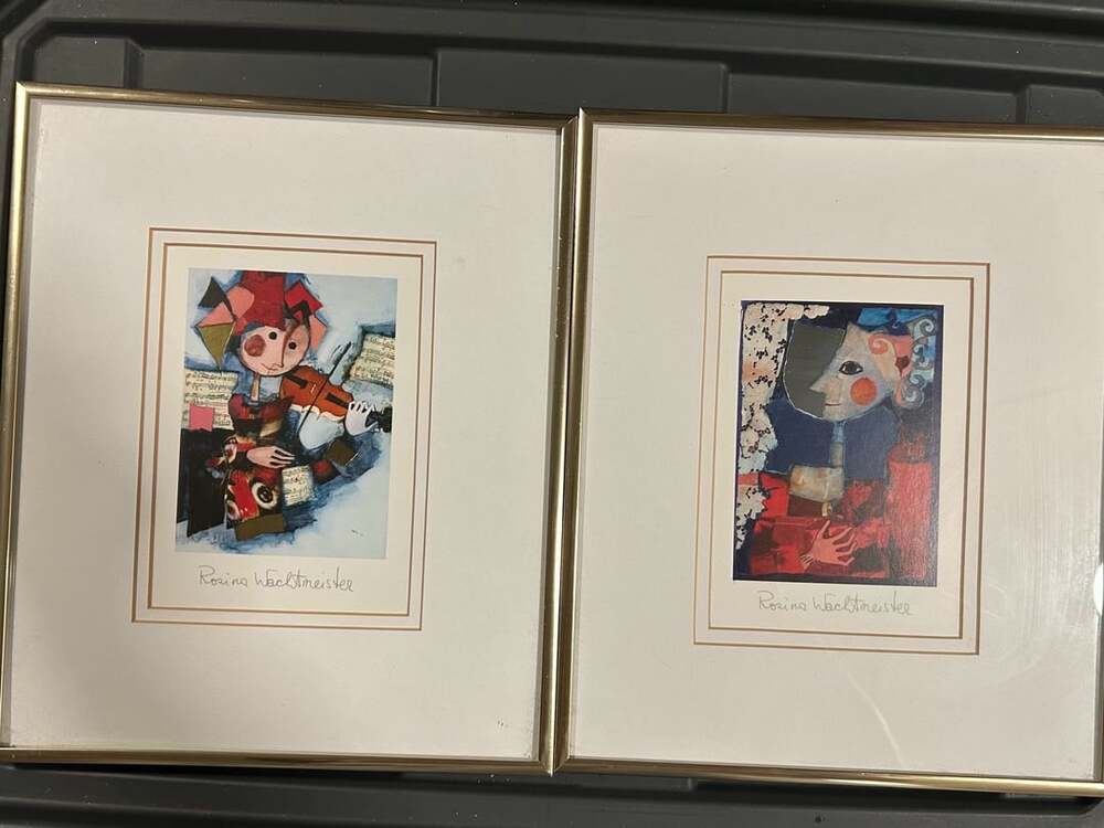 Rosina Wachtmeister Art Print Set of 2 Signed Lithographs